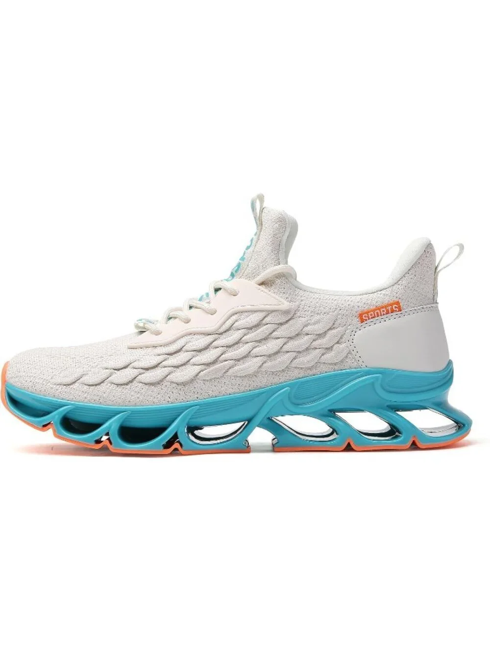 Men's Beige Road Running Pull On Shoes Sport Athletic Tennis Walking Sneakers